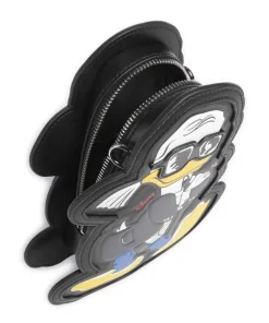 KL x Disney Umhängetasche Lederimitat schwarz