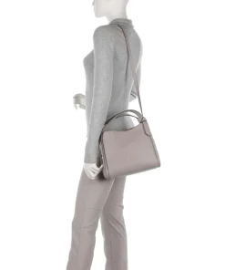 Knott Beuteltasche genarbtes Rindsleder taupe