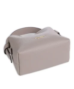 Knott Umhängetasche genarbtes Leder taupe