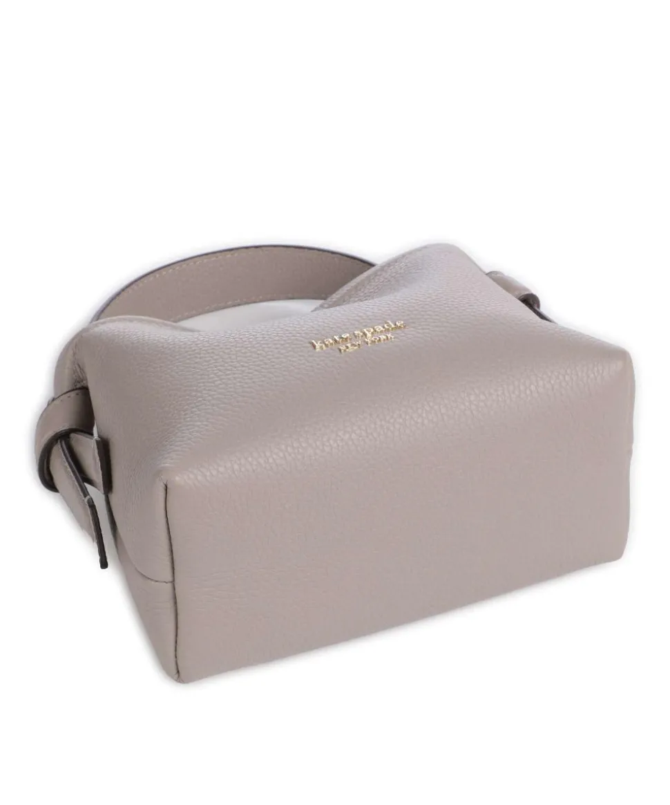 Knott Umhängetasche genarbtes Leder taupe