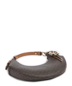 Koa Medium Schultertasche Lederimitat dunkelbraun