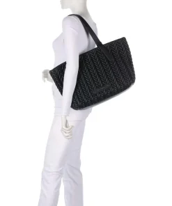 K/Pillow Shopper Lederimitat schwarz