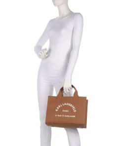 K/Rue St Guillaume Medium Handtasche Canvas karamellbraun