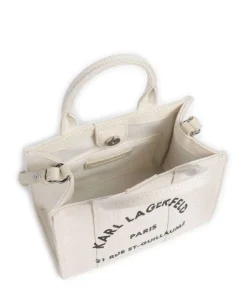 K/Rue St Guillaume Mini Umhängetasche Canvas creme