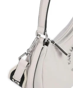 K/Rue St Guillaume Schultertasche recyceltes Polyamid elfenbein