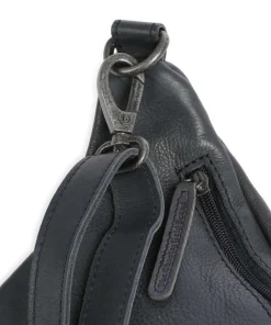 Kruger Gürteltasche weiches Rindsleder blaugrau