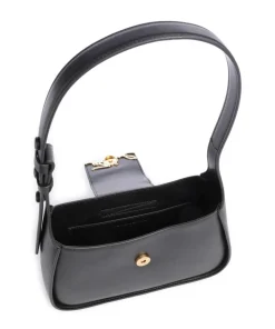 K/Signature Schultertasche fein genarbtes Rindsleder schwarz