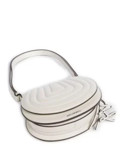K/Wellen Schultertasche Lederimitat creme