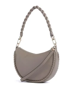 Kyla Small Schultertasche fein genarbtes Rindsleder taupe