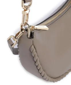 Kyla Small Schultertasche fein genarbtes Rindsleder taupe