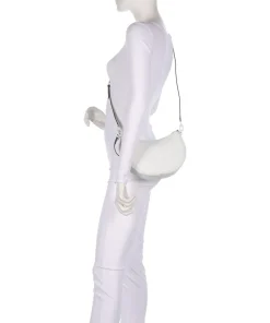 Kyla Small Schultertasche Lederimitat weiß