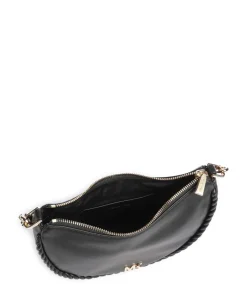 Kyla Small Schultertasche fein genarbtes Rindsleder schwarz