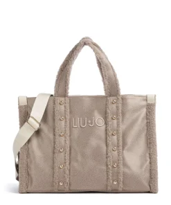 L Shopper Lederimitat hellbraun