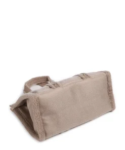 L Shopper Lederimitat hellbraun