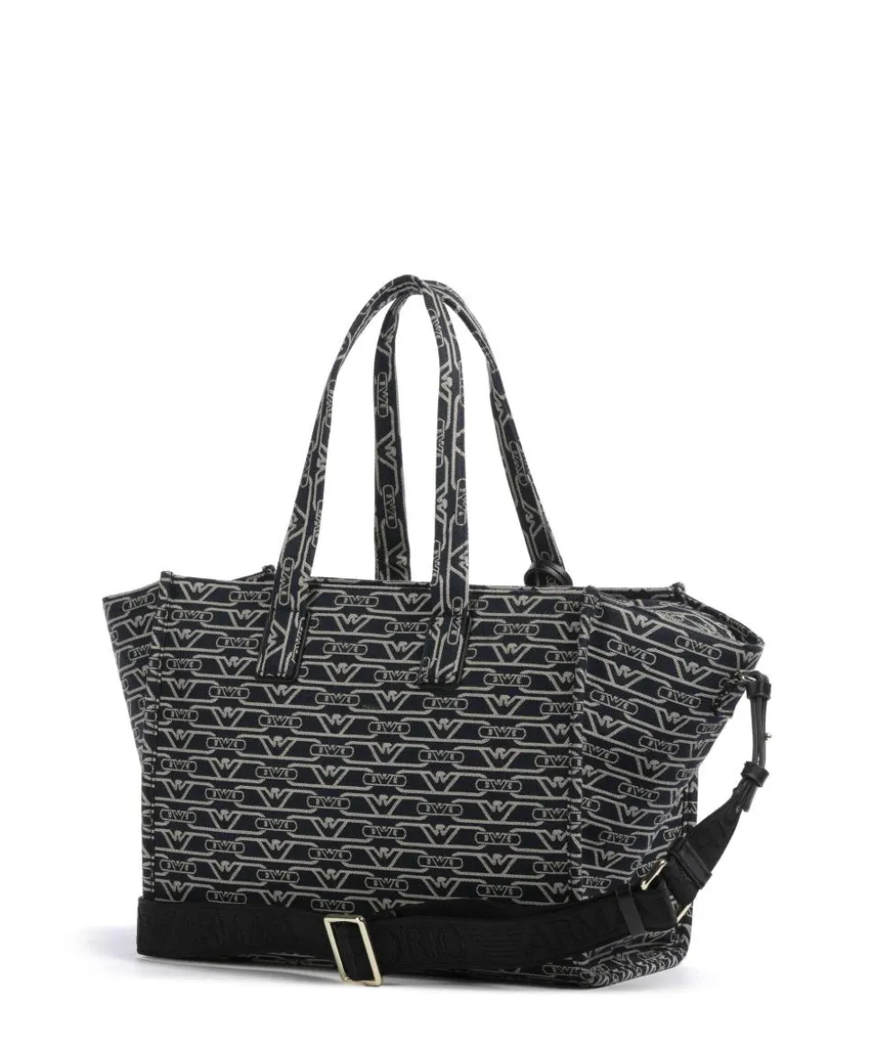 La Gio Shopper Canvas blau/beige