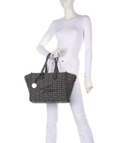 La Gio Shopper Canvas blau/beige