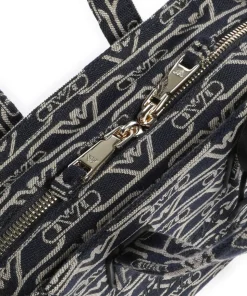 La Gio Umhängetasche Canvas blau/beige