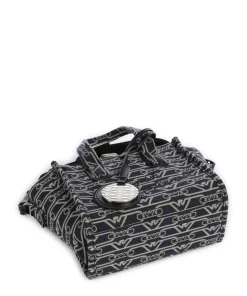 La Gio Umhängetasche Canvas blau/beige