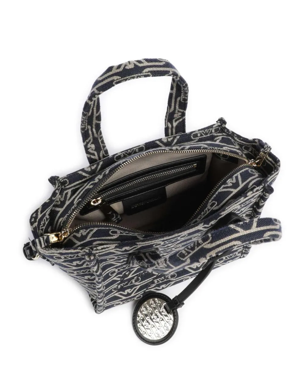 La Gio Umhängetasche Canvas blau/beige