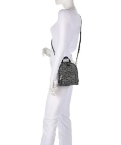 La Gio Umhängetasche Lederimitat schwarz