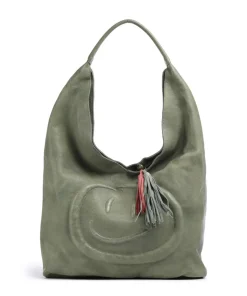 Lachnerstrasse 5 Shopper genarbtes Rindsleder grün