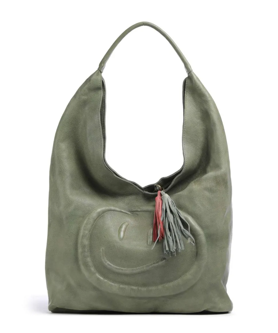 Lachnerstrasse 5 Shopper genarbtes Rindsleder grün