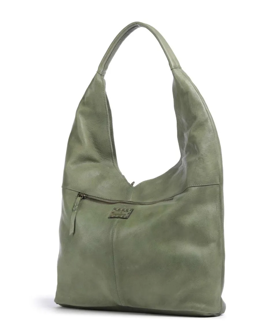 Lachnerstrasse 5 Shopper genarbtes Rindsleder grün