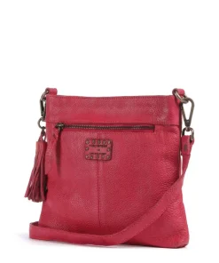 Lachnerstrasse 4 Umhängetasche genarbtes Rindsleder pink