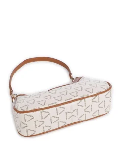 Lady Re Schultertasche Lederimitat creme