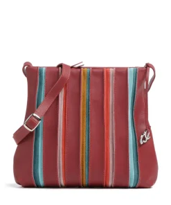 Laguna Umhängetasche Leder dunkelrot