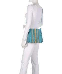 Laguna Umhängetasche Leder türkis