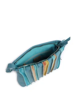 Laguna Umhängetasche Leder türkis