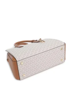 Laila Handtasche Canvas elfenbein/braun