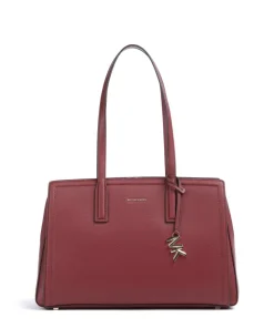 Laila Medium Shopper genarbtes Rindsleder wein