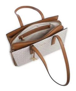 Laila Shopper Canvas elfenbein/braun