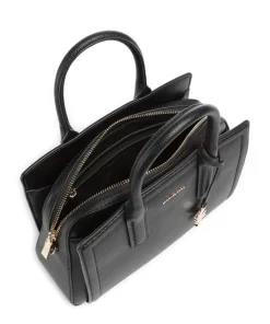 Laila Small Handtasche genarbtes Rindsleder schwarz
