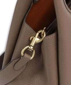 Lana 23 Handtasche genarbtes Leder dunkelbraun