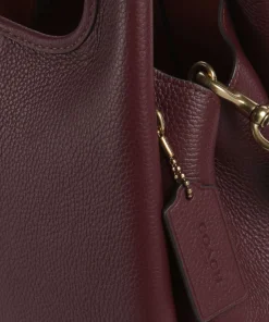 Lana 23 Handtasche genarbtes Leder wein