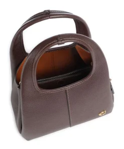 Lana 23 Handtasche genarbtes Leder dunkelbraun