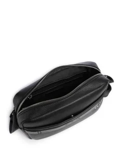 Landon Umhängetasche Lederimitat schwarz