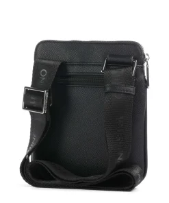 Landon Umhängetasche Lederimitat schwarz