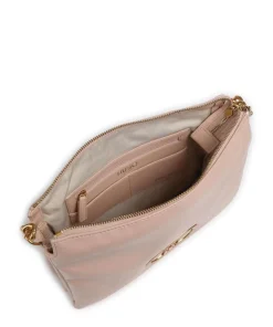 Lapuffy Schultertasche Lederimitat rosa