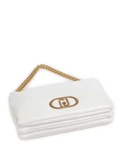 Lapuffy Schultertasche Lederimitat weiß