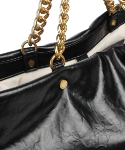 Lapuffy Shopper Lederimitat schwarz