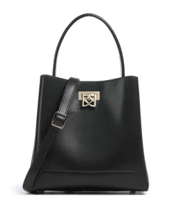 Laurie Handtasche fein genarbtes Leder schwarz