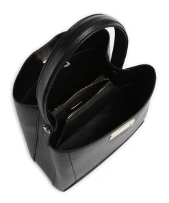 Laurie Handtasche fein genarbtes Leder schwarz