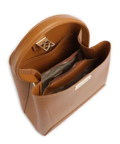 Laurie Handtasche fein genarbtes Leder hellbraun