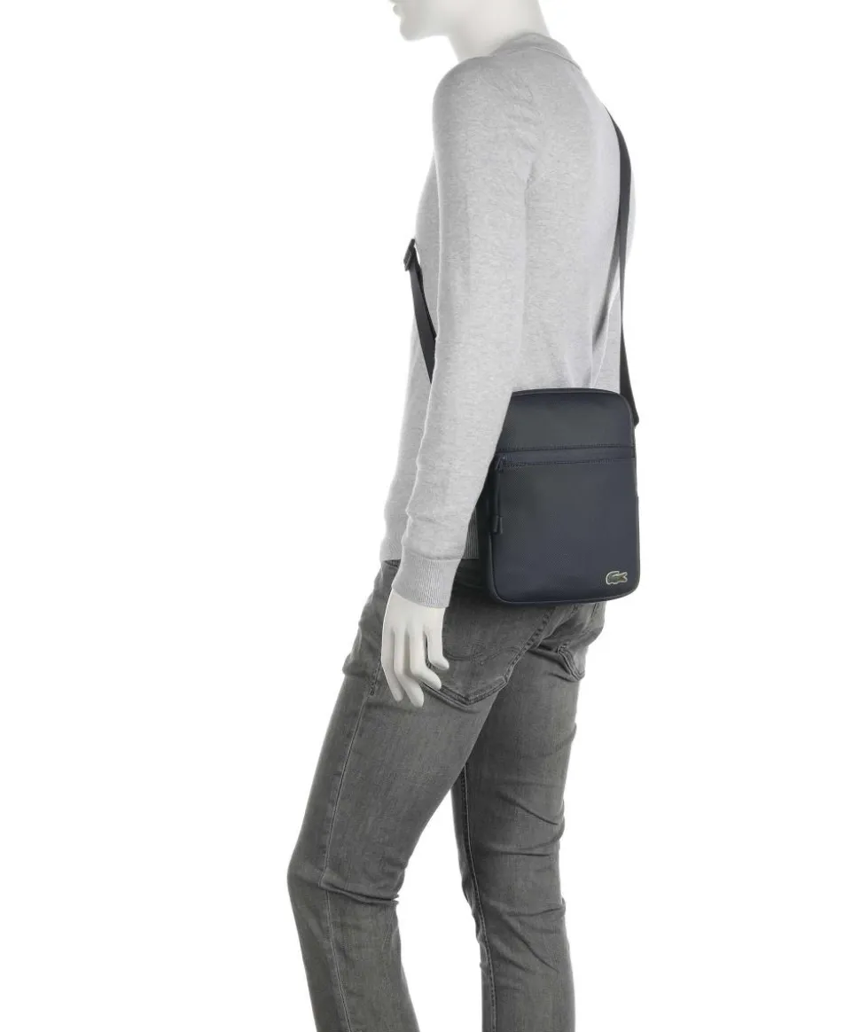 LCST Umhängetasche Lederimitat dunkelblau