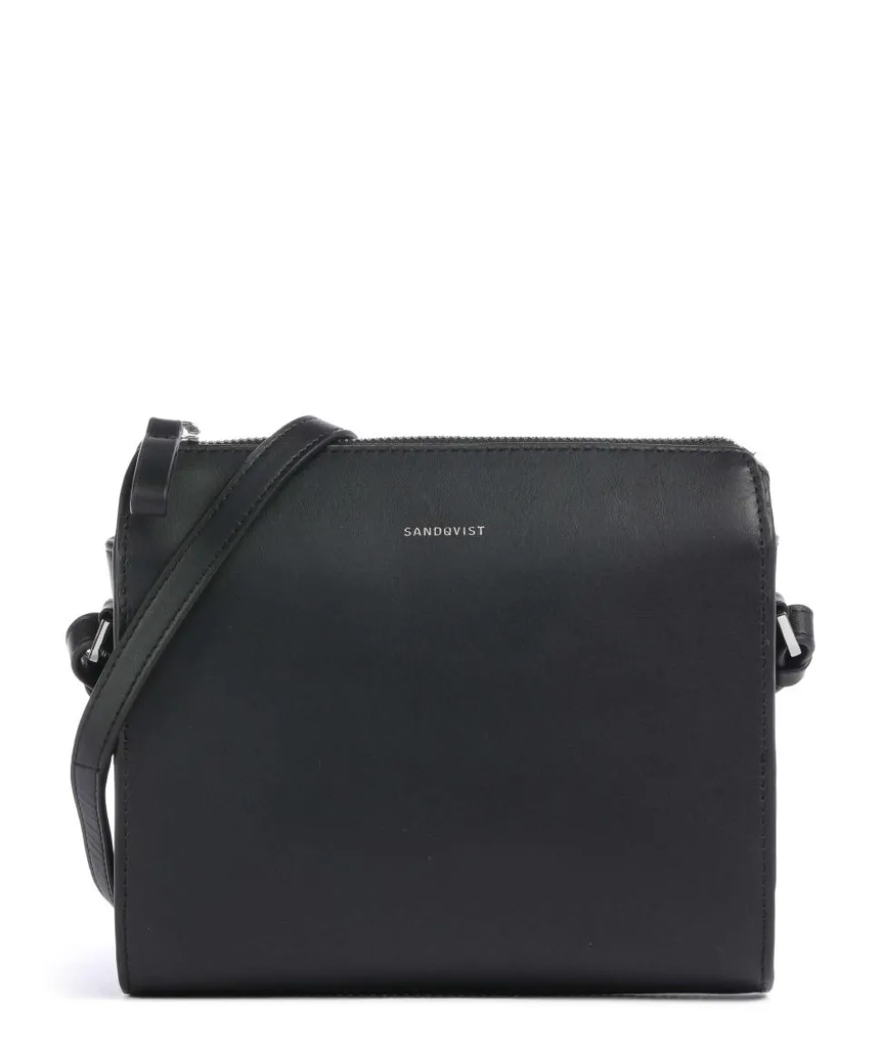 Leather Classics Frances Umhängetasche fein genarbtes Rindsleder schwarz