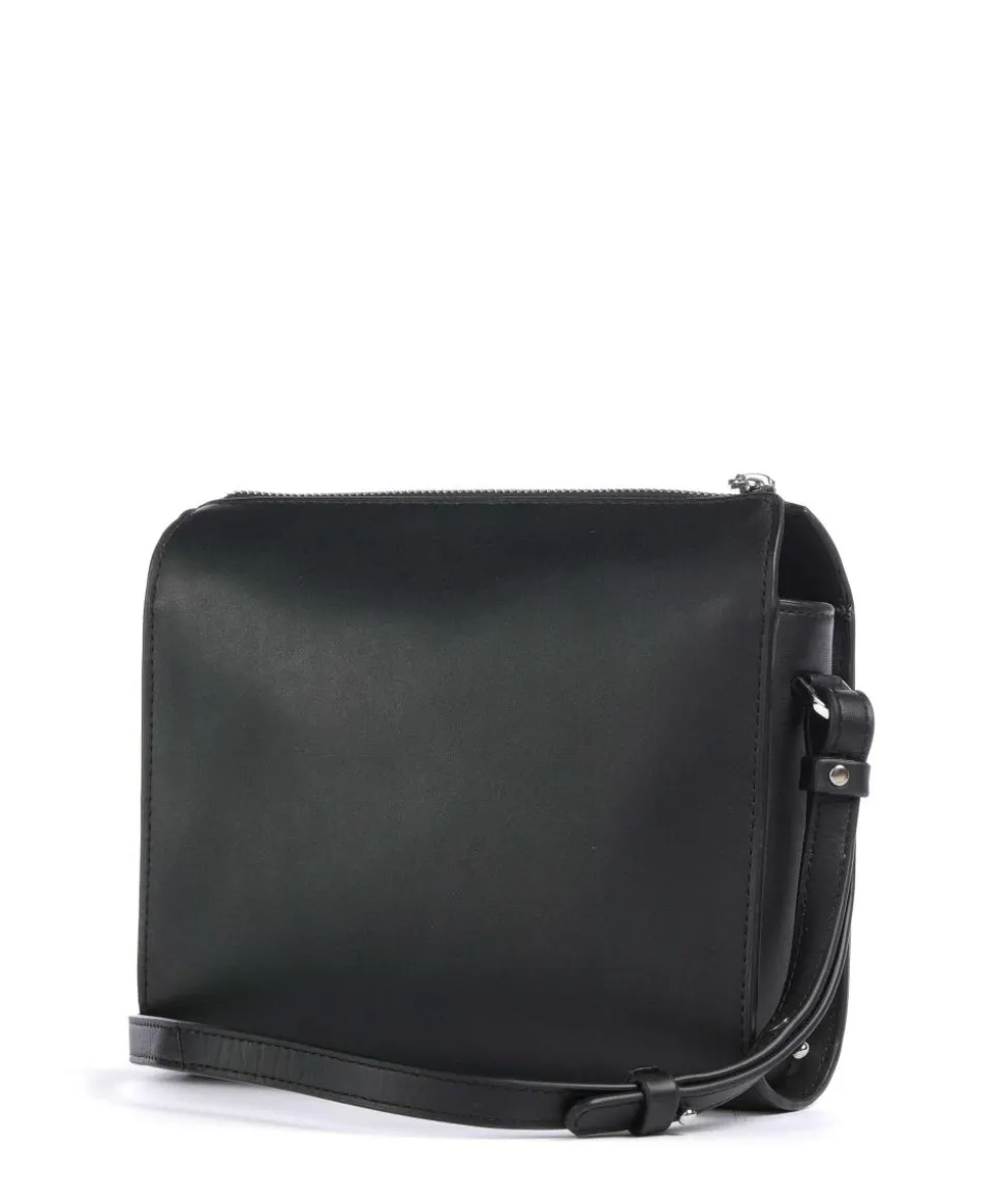 Leather Classics Frances Umhängetasche fein genarbtes Rindsleder schwarz